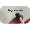 Bloc Cordon - stop cordon en noir métallique , Arrêts Stop Pour Cordon