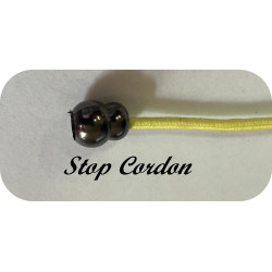 Bloc Cordon - stop cordon en noir métallique , Arrêts Stop Pour Cordon