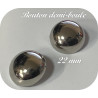 Boutons Demi-Boule Argentés 22 mm : L'Élégance en Couture et Décoration