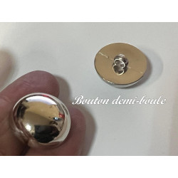 Boutons Demi-Boule Argentés 22 mm : L'Élégance en Couture et Décoration