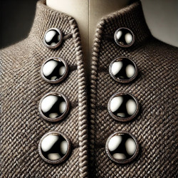 Boutons Demi-Boule Argentés 22 mm : L'Élégance en Couture et Décoration