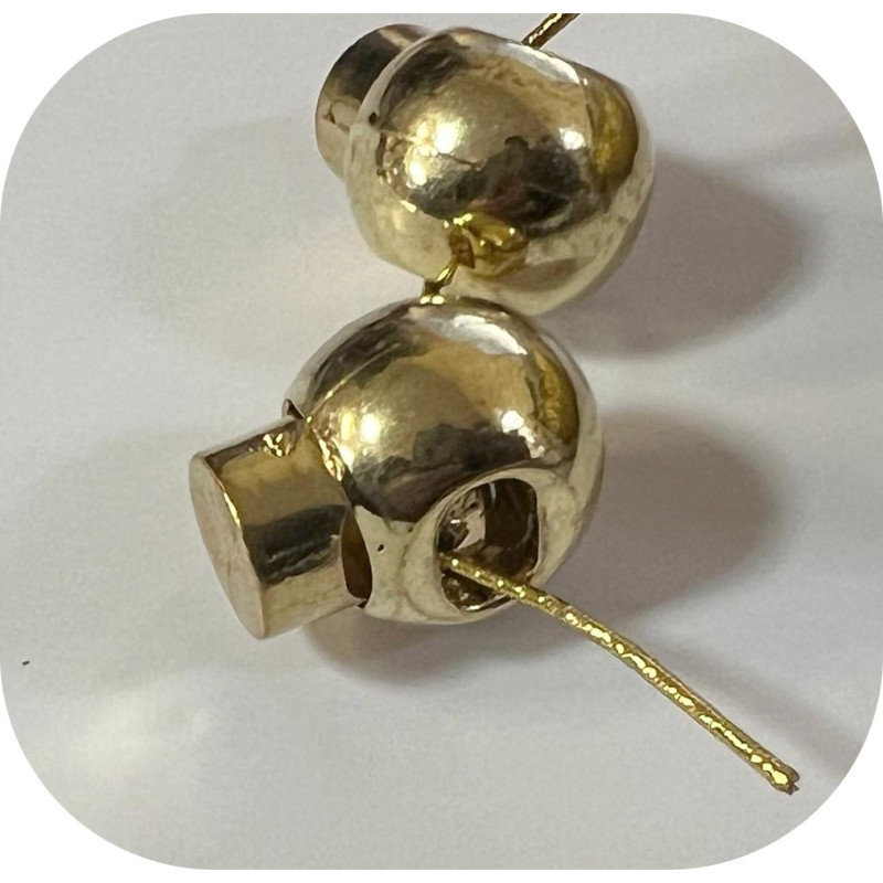 Lot De 40 Bloqueurs De Cordon Métalliques - Pour Serrer Lacets, Sangles, Paracorde (or/argent/noir, 13 Mm)