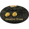 Bouton Doré Brillant Style Chanel Couture Diamètre 18 mm.