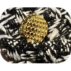 Bouton Doré Brillant Style Chanel Couture Diamètre 18 mm.