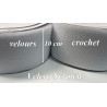 Velcro Scratch auto Agrippant en 100 mm blanc, bande Scratch en 10 cm à coudre.