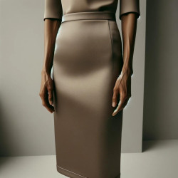 Twill de Soie Ivoire Haute Couture Au Mètre : L'essence du luxe et de la créativité.