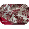 Tissu Brocart Floral Rouge Bordeaux et Doré - Élégance et Luxe pour Haute Couture et Décoration