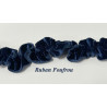 "Galon Frou-Frou en Velours Bleu Marine – Luxe et Élégance pour Couture et Décoration"