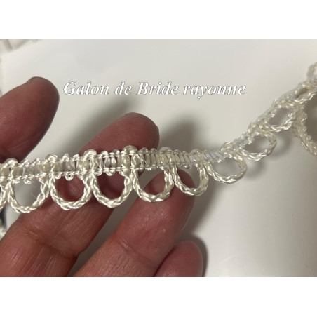 Galon de Bride Rayonne Écru – Dentelle Ajoutée pour Couture et Customisation