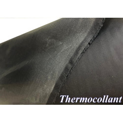 Tissu Thermocollant Noir – Renforcement et Maintien Idéal pour la Couture.