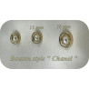 Bouton style Chanel doré avec perle – Élégance et raffinement pour vos créations couture