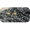 Bouton style Chanel doré avec perle – Élégance et raffinement pour vos créations couture