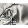 Satin Gris Perle Tombé de Soie Au Mètre - Tissu Satin Touché Soie, Fluide et Facile à Coudre