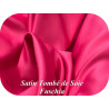 Satin Fuschia Tombé de Soie Au Mètre - Touché Soie, Fluide et Facile à Coudre