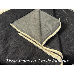 Tissu Jean Denim Selvedge 100% Coton – 680g/m² | Qualité Premium