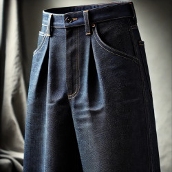 Tissu Jean Denim Selvedge 100% Coton – 680g/m² | Qualité Premium