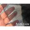 Tissu Résille Extensible Noir – Maille Fine et Souple
