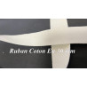 Ruban en Coton Sergé 30 mm Blanc – Qualité Premium pour Couture et Confection