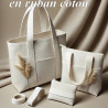 Ruban en Coton Sergé 30 mm Blanc – Qualité Premium pour Couture et Confection