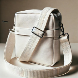 Ruban en Coton Sergé 30 mm Blanc – Qualité Premium pour Couture et Confection