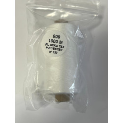 Bobine de fil à coudre Blanc 1000 m – Polyester Oeko-Tex – Tout textile