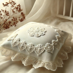 Broderie anglaise 100 % coton – 3 cm – motif œillet bronze - Broderie anglaise pas chère et en gros