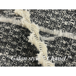 Galon Style "Chanel" Au Mètre  Ivoire Au Mètre Couture