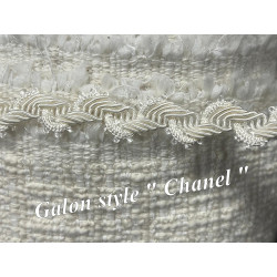 Galon Style "Chanel" Au Mètre  Ivoire Au Mètre Couture