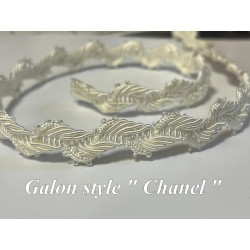 Galon Style "Chanel" Au Mètre  Ivoire Au Mètre Couture