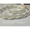 Galon Style "Chanel" Au Mètre  Ivoire Au Mètre Couture