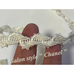 Galon Style "Chanel" Au Mètre  Ivoire Au Mètre Couture