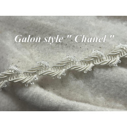 Galon Style "Chanel" Au Mètre  Ivoire Au Mètre Couture