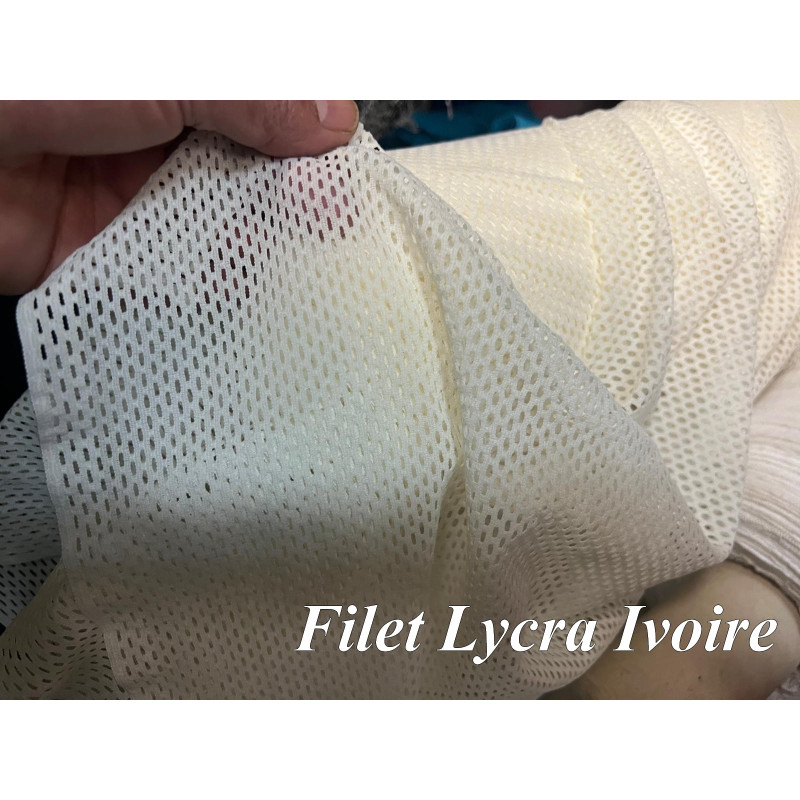 copy of Tissu Filet Blanc Lycra au Mètre Couture