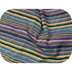 🧶  Tissu Maille Fantaisie Style Crochet "City Colors" – Élégance urbaine en maille ajourée