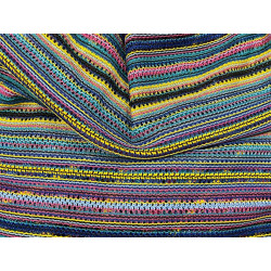 🧶  Tissu Maille Fantaisie Style Crochet "City Colors" – Élégance urbaine en maille ajourée