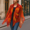 Tissu Mousseline De Soie Imprimé Au Mètre Couture