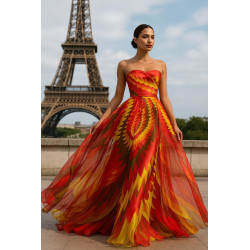 Tissu Mousseline De Soie Imprimé Au Mètre Couture