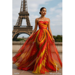 Tissu Mousseline De Soie Imprimé Au Mètre Couture