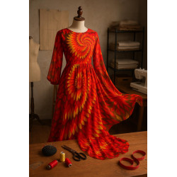Tissu Mousseline De Soie Imprimé Au Mètre Couture