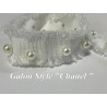🧵 Galon Style "Chanel" avec Perles Nacrées – Blanc