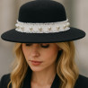 Galon Style Chanel avec Perles Nacrées – Ruban Blanc Frangé 30 mm – Vente au Mètre