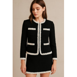 🧵 Galon Style "Chanel" avec Perles Nacrées – Blanc