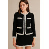 🧵 Galon Style "Chanel" avec Perles Nacrées – Blanc