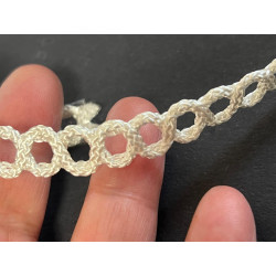 Galon Style " Chanel " Ajouré Ivoire – Tresse Fantaisie Éclat Satiné – Vente au Mètre