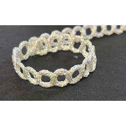 Galon Style " Chanel " Ajouré Ivoire – Tresse Fantaisie Éclat Satiné – Vente au Mètre