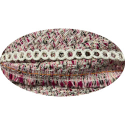 Galon Style " Chanel " Ajouré Ivoire – Tresse Fantaisie Éclat Satiné – Vente au Mètre