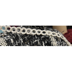 Galon Style " Chanel " Ajouré Ivoire – Tresse Fantaisie Éclat Satiné – Vente au Mètre