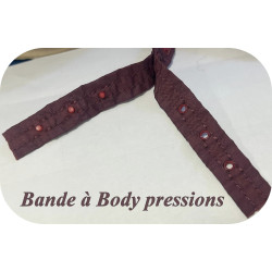 Bande Pression à Body Prune Bordeaux Au mètre -Bande A body