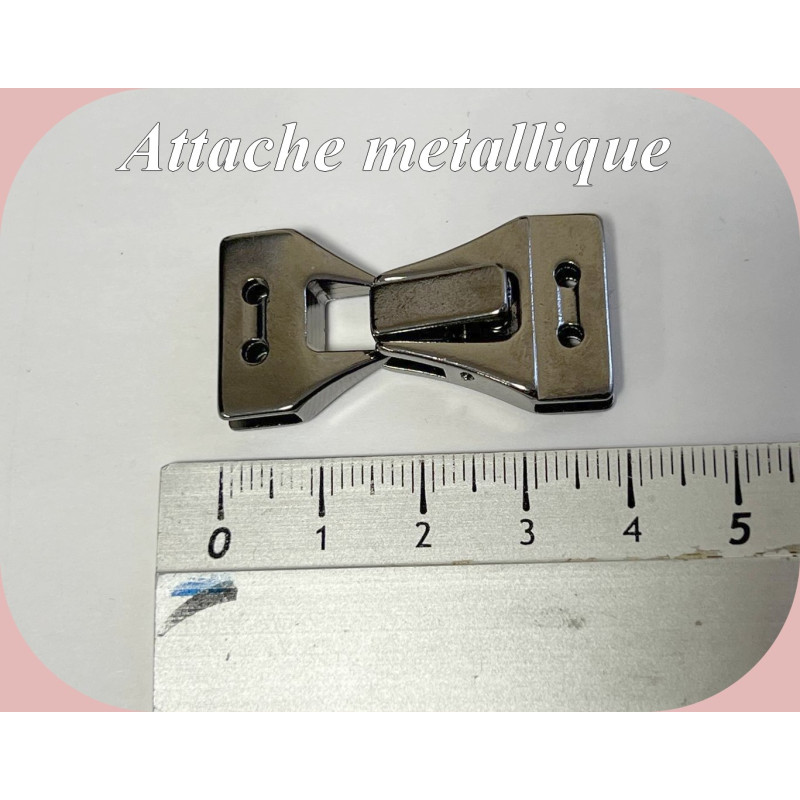 Attache Métallique en 2 Parties à Coudre – Accessoire Robuste pour Maroquinerie, Sacs et Vêtements