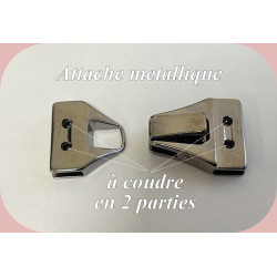 Attache Métallique en 2 Parties à Coudre – Accessoire Robuste pour Maroquinerie, Sacs et Vêtements